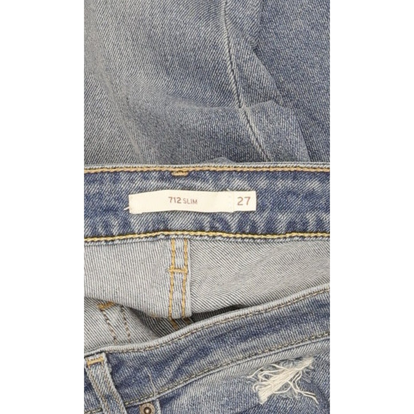 Levi's 712 Women Blue Straight Slim Stretch Jeans W27 L27