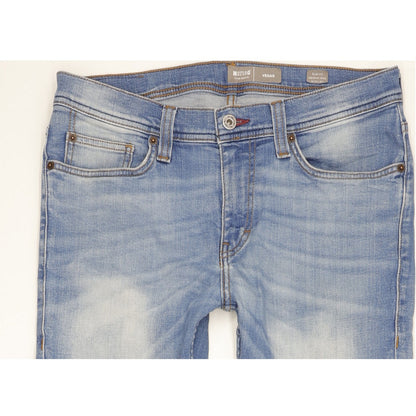 Mustang Vegas Men Blue Straight Slim Stretch Jeans W32 L30
