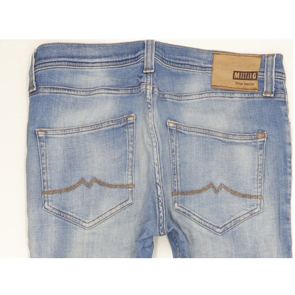 Mustang Vegas Men Blue Straight Slim Stretch Jeans W32 L30