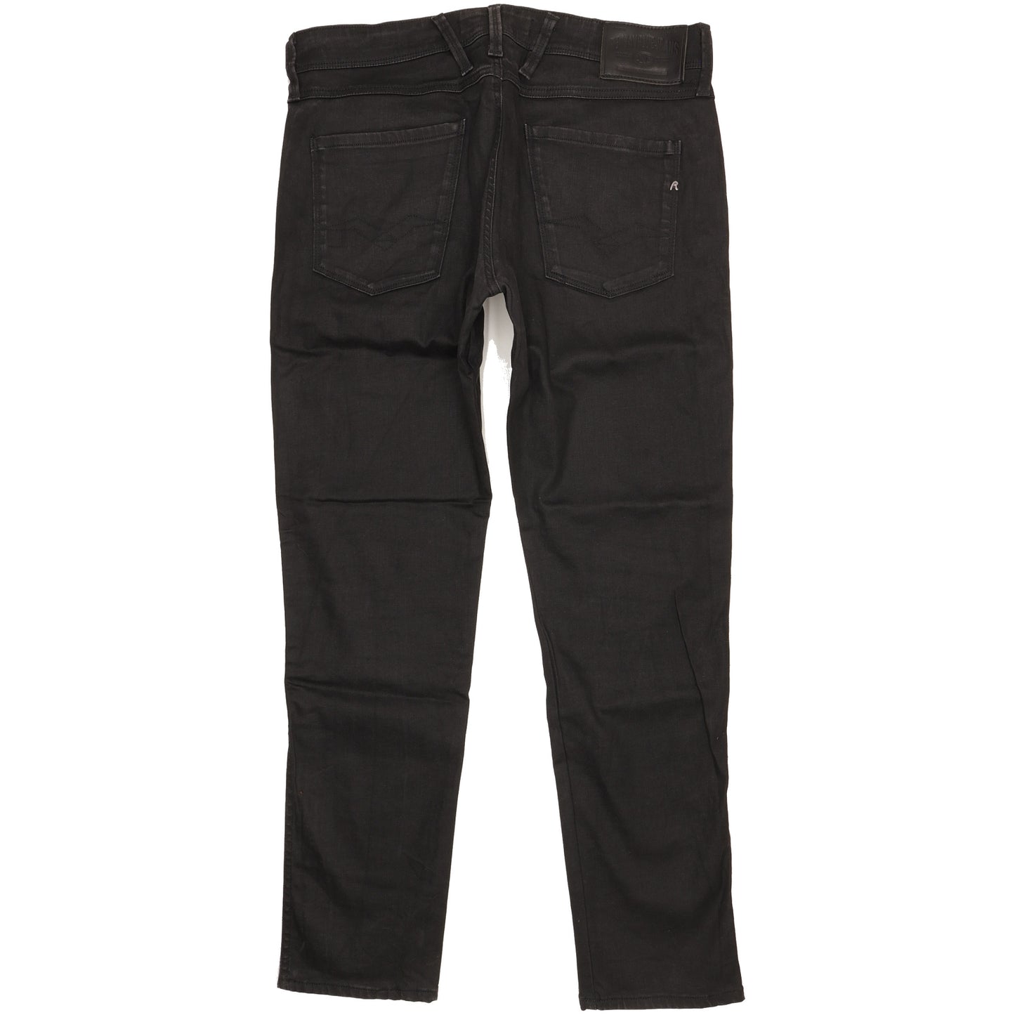 Replay Anbass Men Black Tapered Slim Stretch Jeans W34 L30