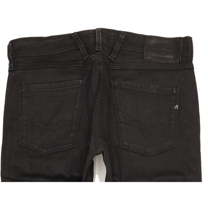 Replay Anbass Men Black Tapered Slim Stretch Jeans W34 L30