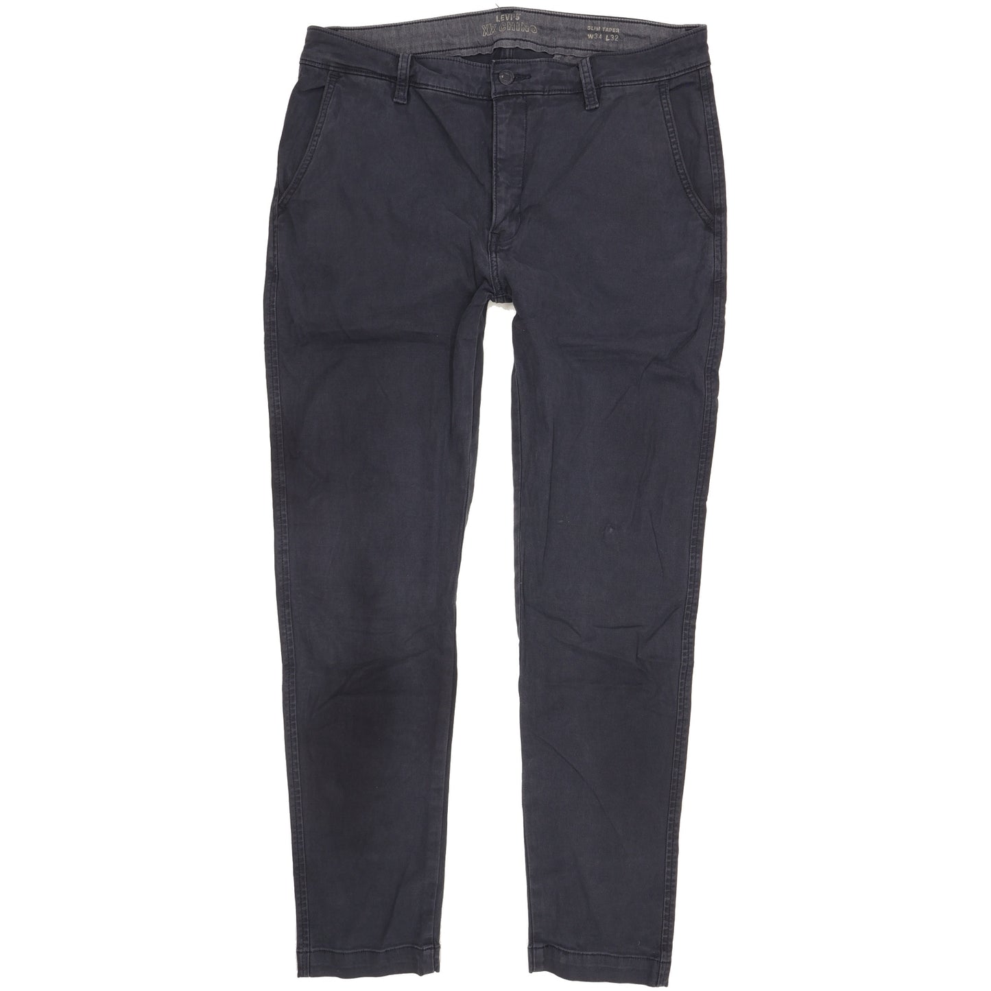Levi's Men Blue Tapered Slim Chino Stretch Jeans W34 L30