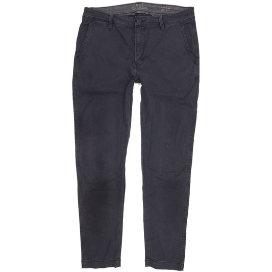 Levi's Men Blue Tapered Slim Chino Stretch Jeans W34 L30