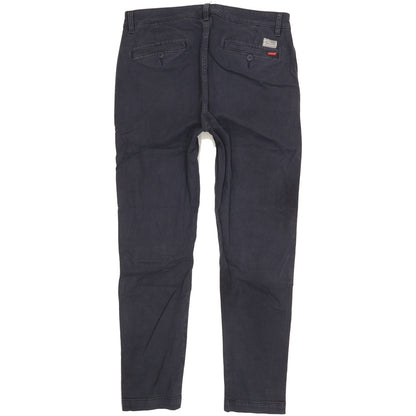 Levi's Men Blue Tapered Slim Chino Stretch Jeans W34 L30