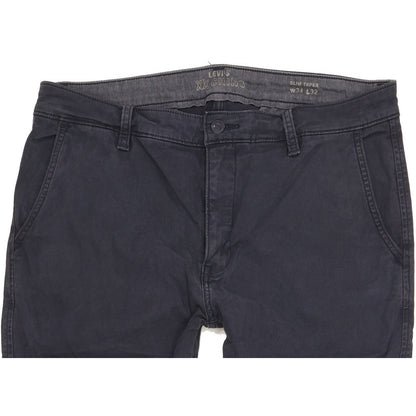 Levi's Men Blue Tapered Slim Chino Stretch Jeans W34 L30