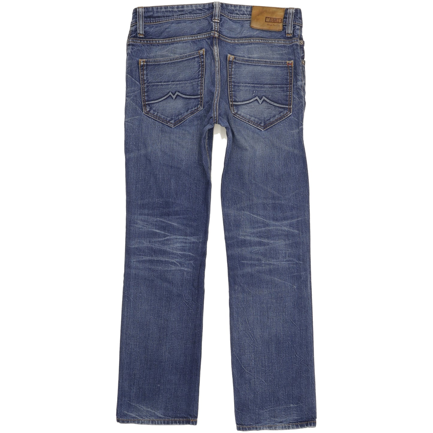 Mustang Michigan Men Blue Straight Slim Jeans W31 L30