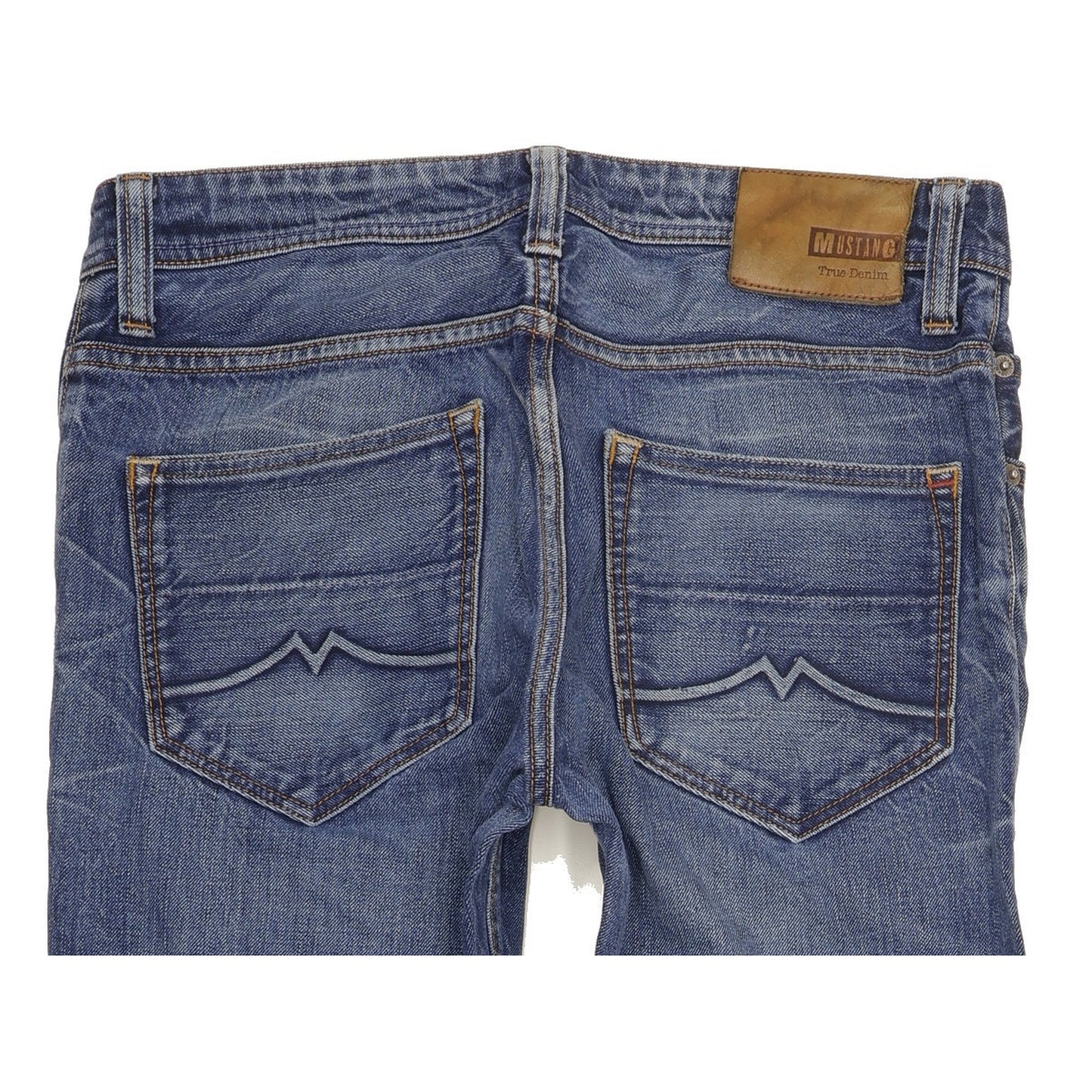 Mustang Michigan Men Blue Straight Slim Jeans W31 L30