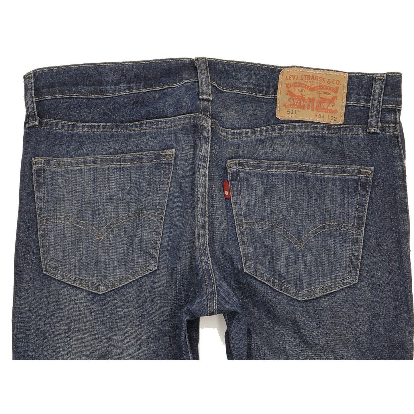 Levi's 511 Men Blue Straight Slim Stretch Jeans W33 L32