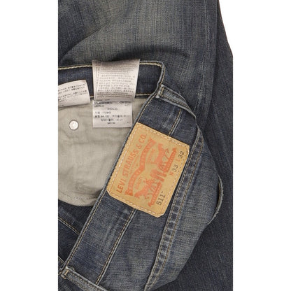 Levi's 511 Men Blue Straight Slim Stretch Jeans W33 L32