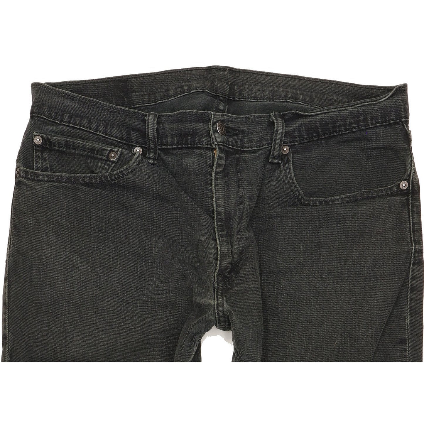 Levi's Men Black Straight Regular Stretch Jeans W34 L29
