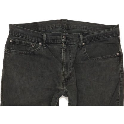 Levi's Men Black Straight Regular Stretch Jeans W34 L29