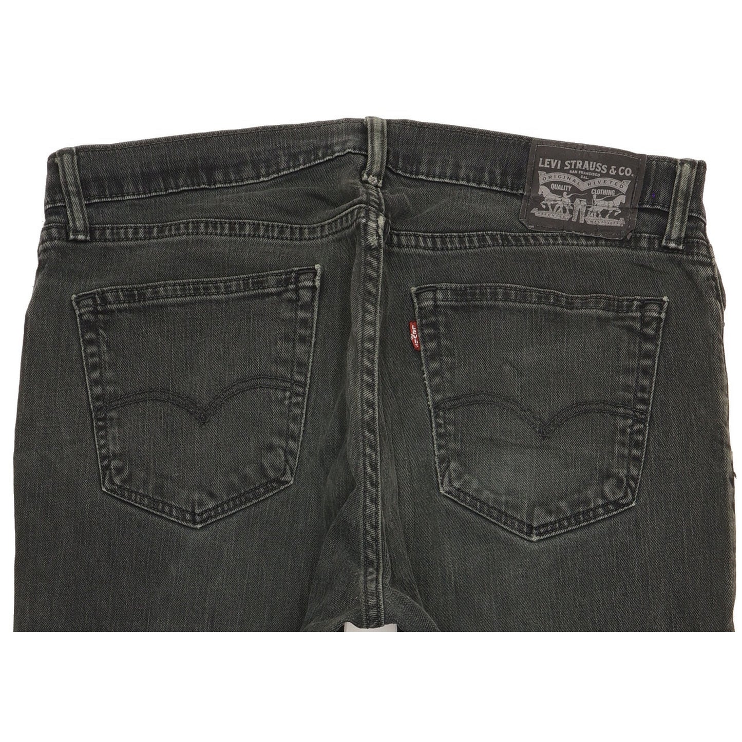 Levi's Men Black Straight Regular Stretch Jeans W34 L29