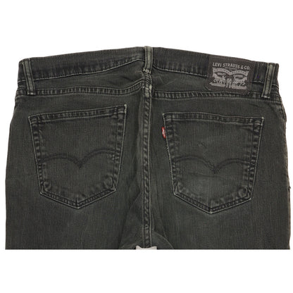 Levi's Men Black Straight Regular Stretch Jeans W34 L29