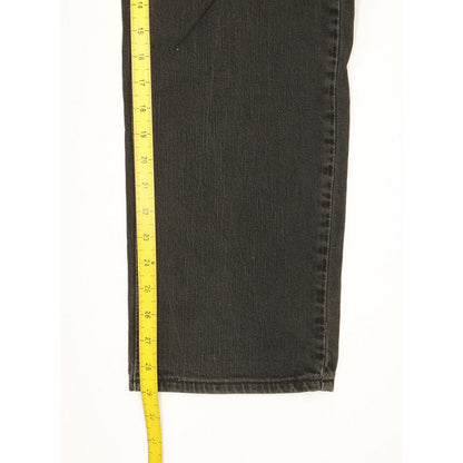 Levi's Men Black Straight Regular Stretch Jeans W34 L29