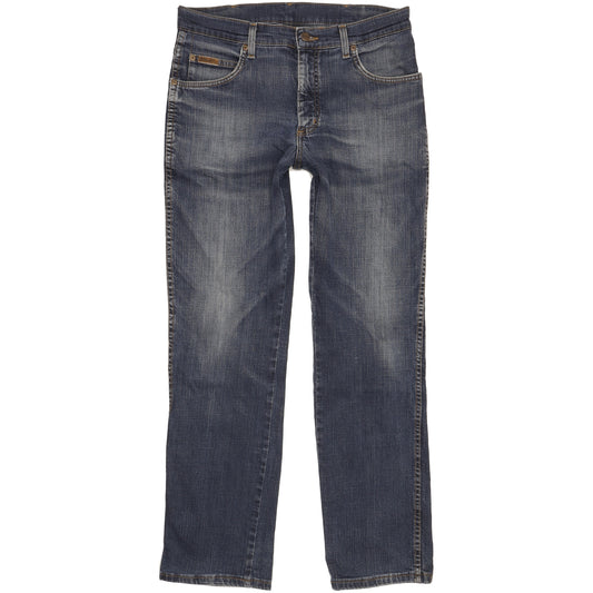 Wrangler Texas Men Blue Straight Regular Stretch Jeans W33 L31