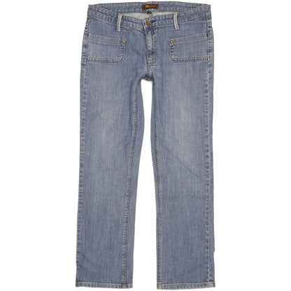 Lee Women Blue Straight Slim Stretch Jeans W32 L30