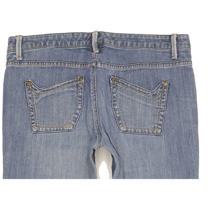 Lee Women Blue Straight Slim Stretch Jeans W32 L30