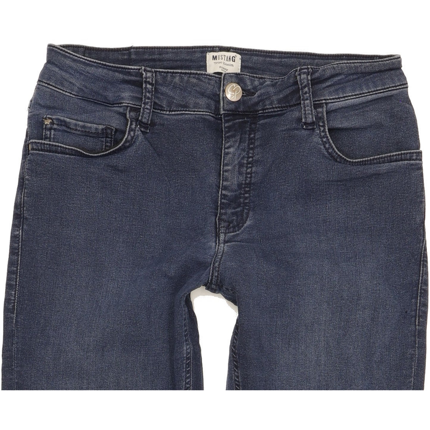 Mustang Sissy Women Blue Straight Slim Stretch Jeans W30 L30