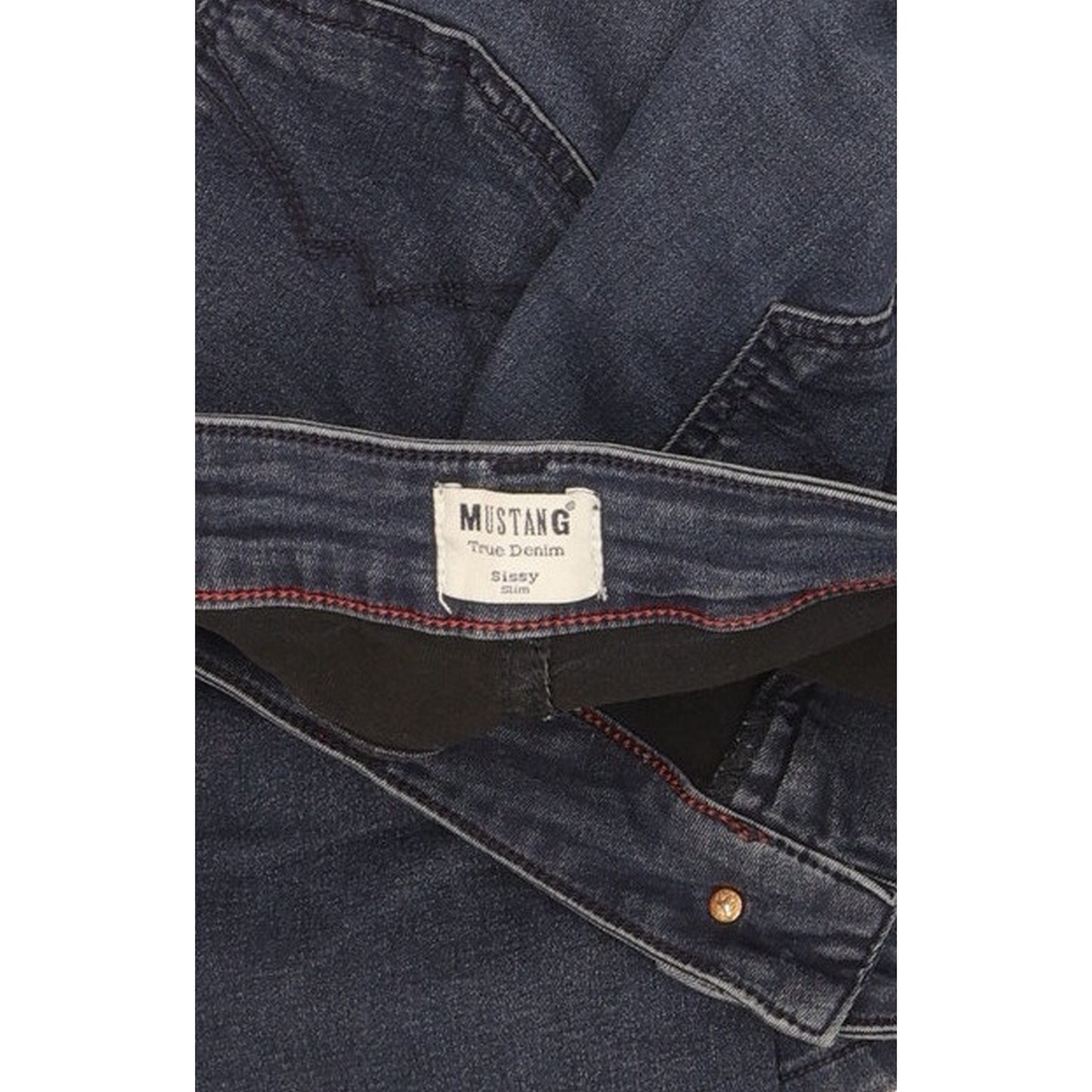 Mustang Sissy Women Blue Straight Slim Stretch Jeans W30 L30