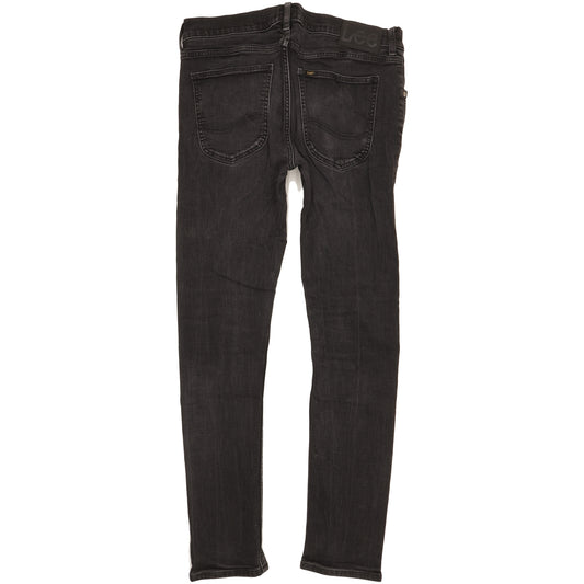 Lee Luke Men Black Skinny Slim Stretch Jeans W32 L31