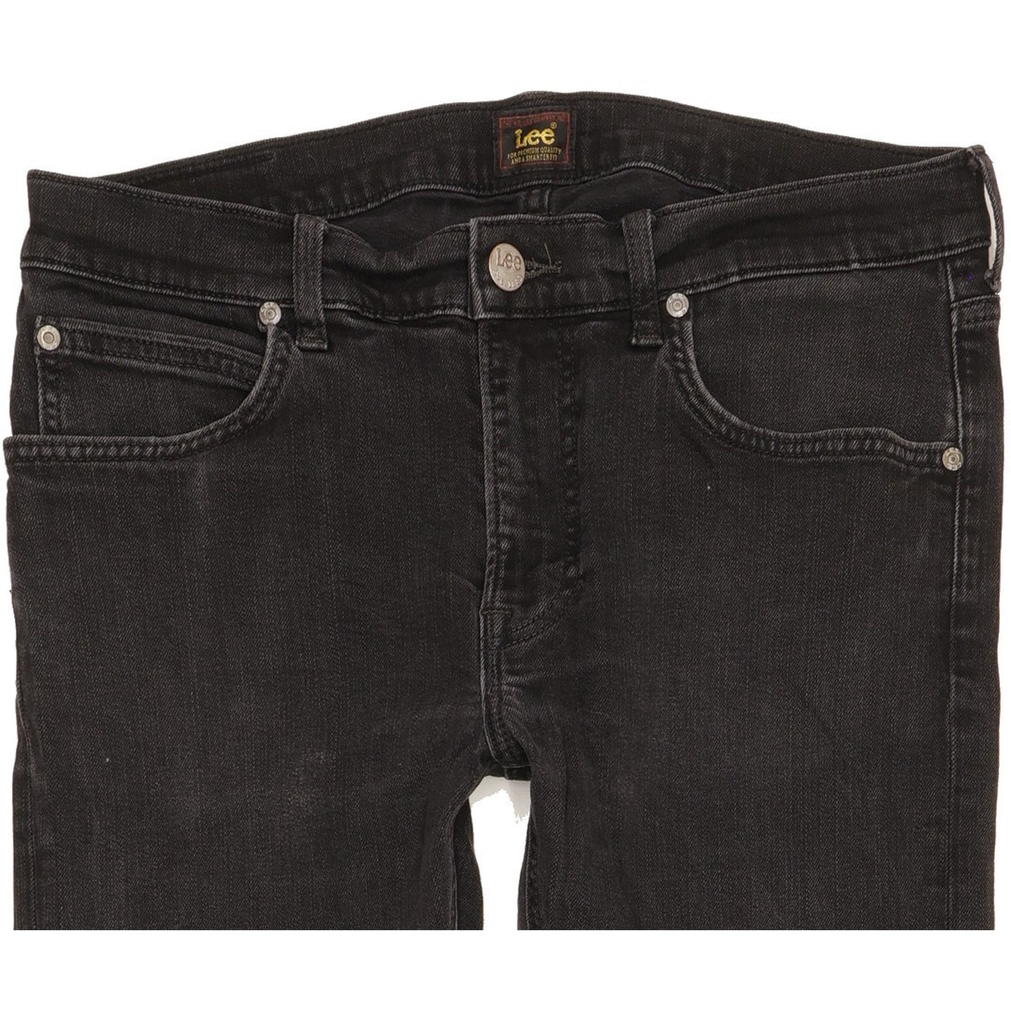 Lee Luke Men Black Skinny Slim Stretch Jeans W32 L31