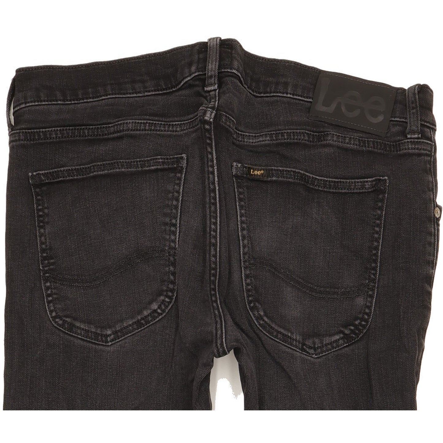 Lee Luke Men Black Skinny Slim Stretch Jeans W32 L31