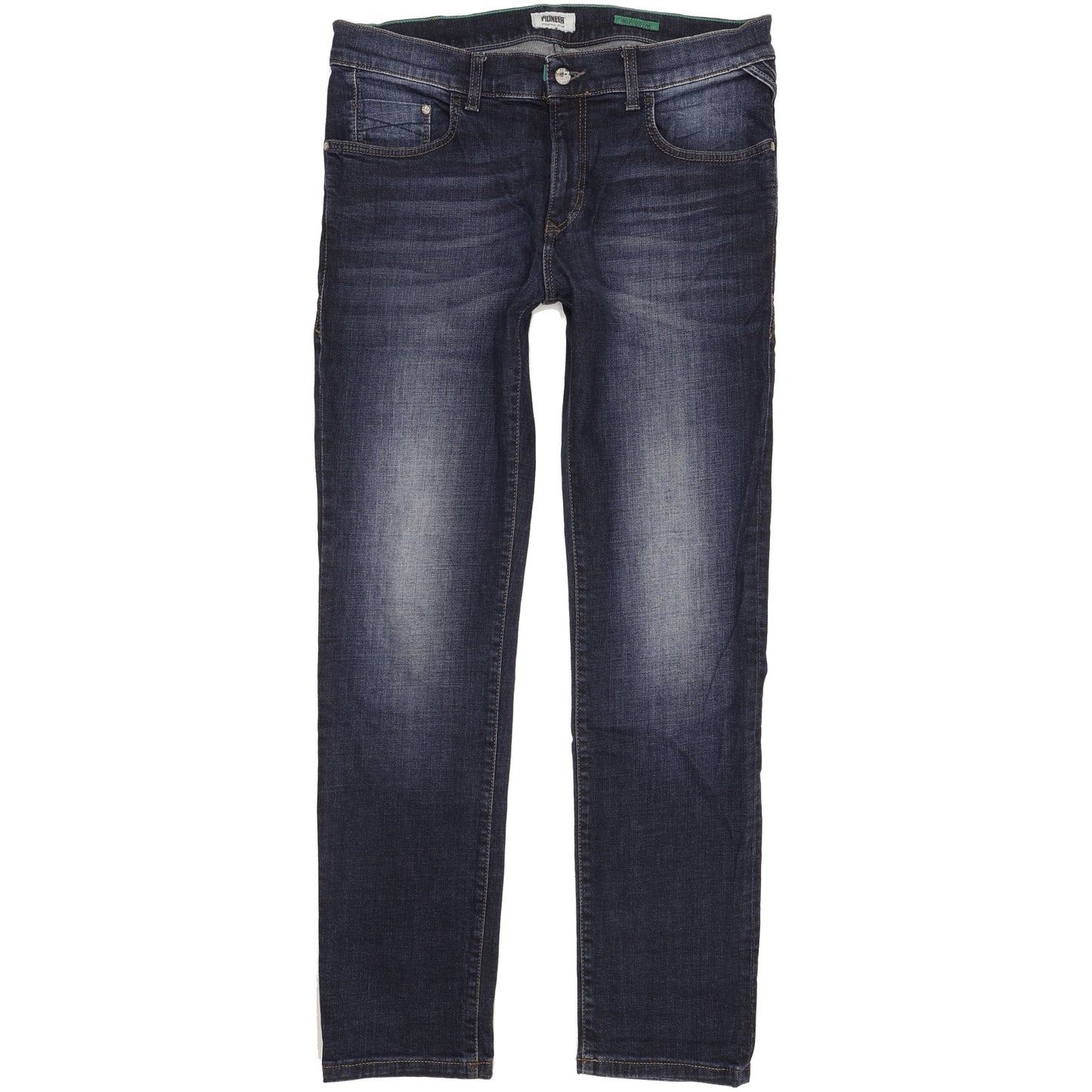 Pioneer Storm Men Blue Straight Regular Stretch Jeans W35 L32