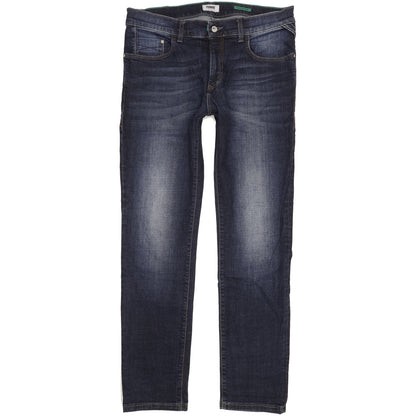 Pioneer Storm Men Blue Straight Regular Stretch Jeans W35 L32