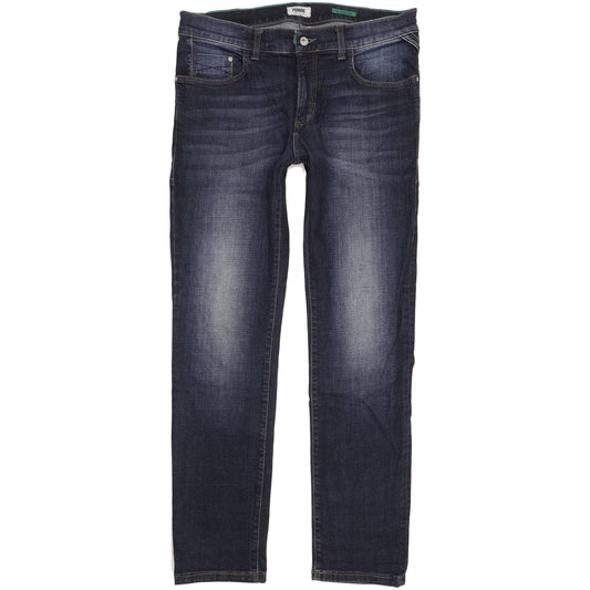 Pioneer Storm Men Blue Straight Regular Stretch Jeans W35 L32