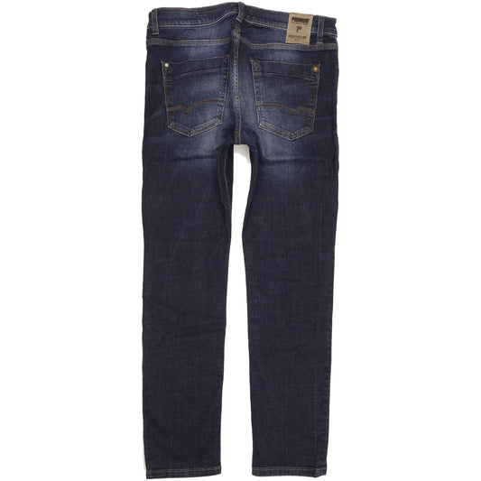 Pioneer Storm Men Blue Straight Regular Stretch Jeans W35 L32