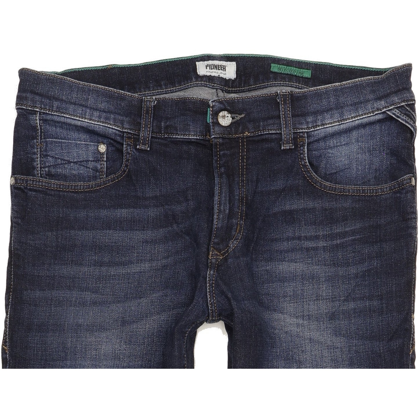 Pioneer Storm Men Blue Straight Regular Stretch Jeans W35 L32