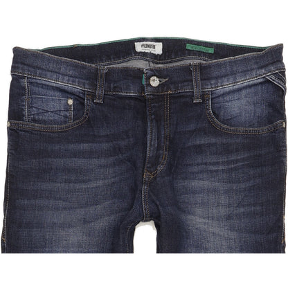 Pioneer Storm Men Blue Straight Regular Stretch Jeans W35 L32