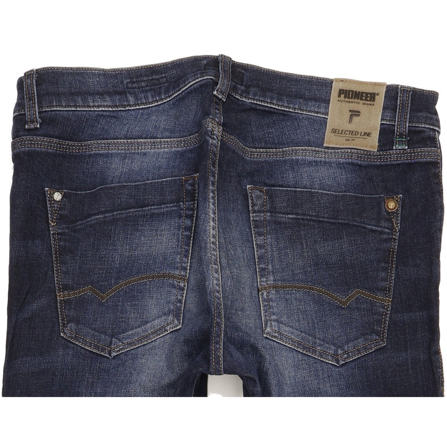 Pioneer Storm Men Blue Straight Regular Stretch Jeans W35 L32