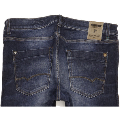 Pioneer Storm Men Blue Straight Regular Stretch Jeans W35 L32