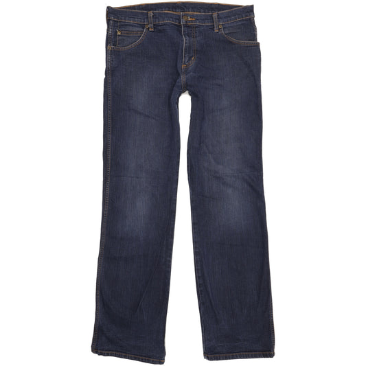 Wrangler Durable Quality Men Blue Bootcut Regular Stretch Jeans W34 L34