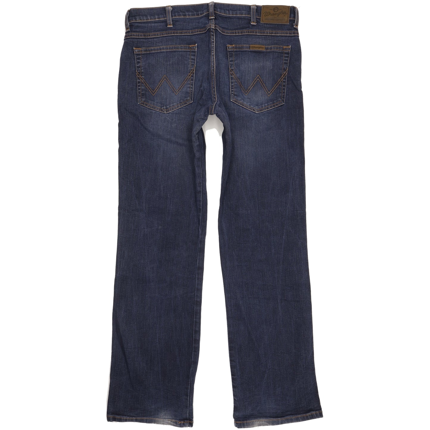 Wrangler Durable Quality Men Blue Bootcut Regular Stretch Jeans W34 L34