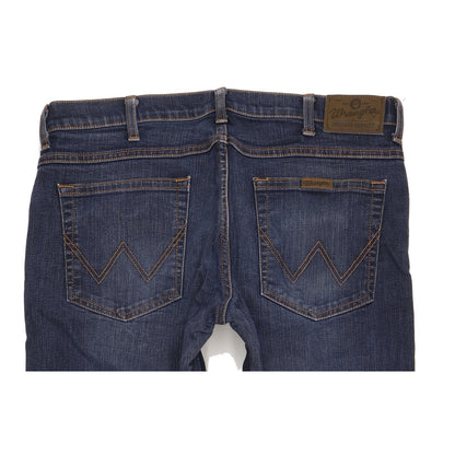 Wrangler Durable Quality Men Blue Bootcut Regular Stretch Jeans W34 L34