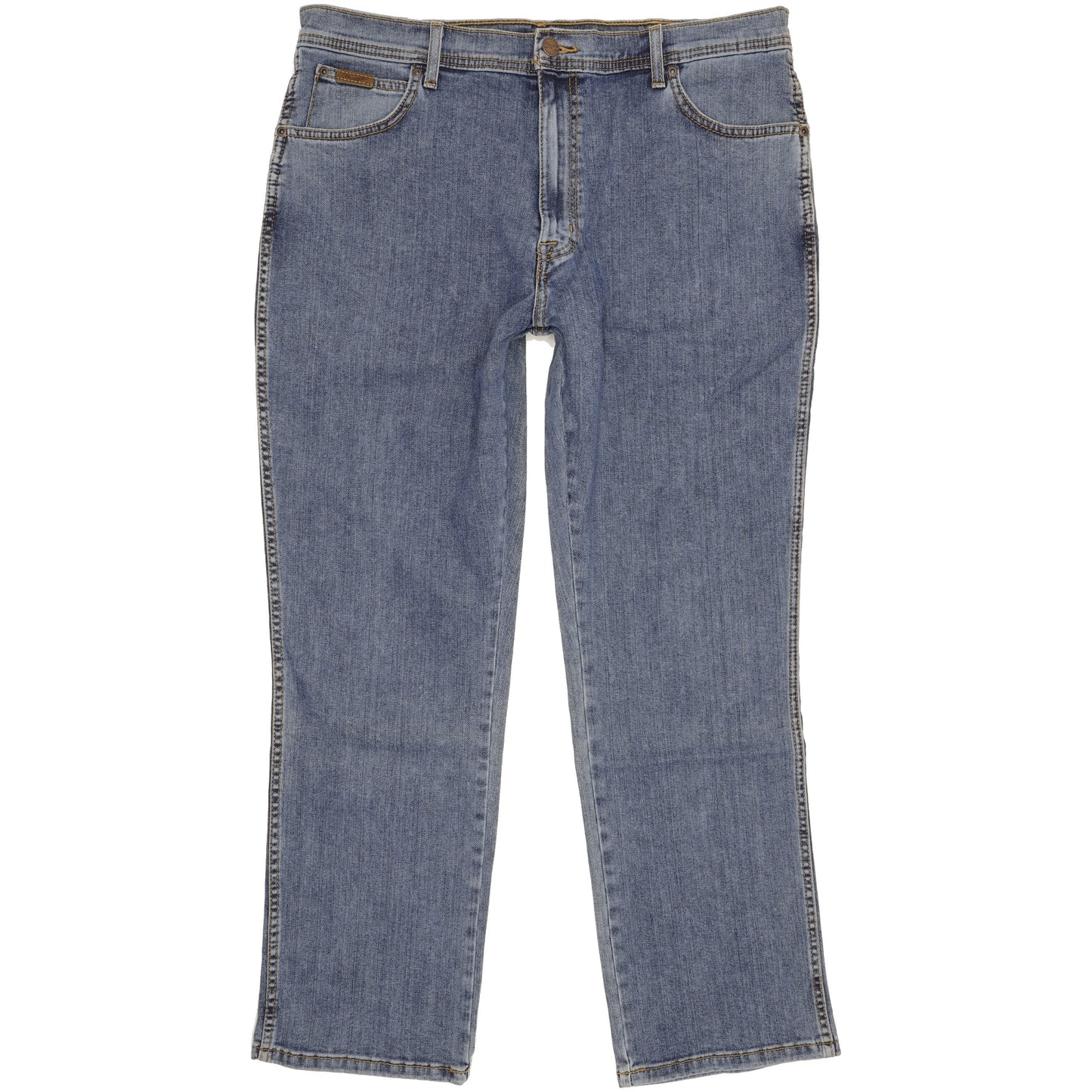 Wrangler Texas Men Blue Straight Regular Stretch Jeans W38 L30