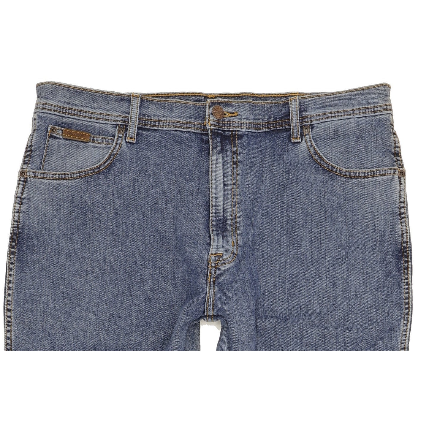 Wrangler Texas Men Blue Straight Regular Stretch Jeans W38 L30