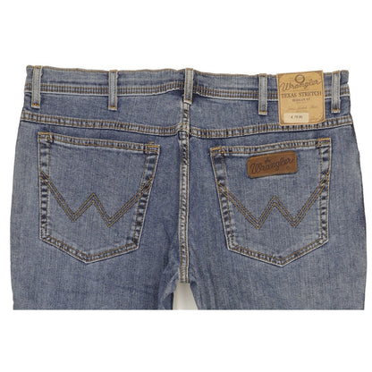 Wrangler Texas Men Blue Straight Regular Stretch Jeans W38 L30