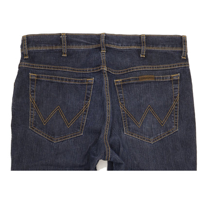 Wrangler Men Blue Straight Regular Stretch Jeans W36 L29