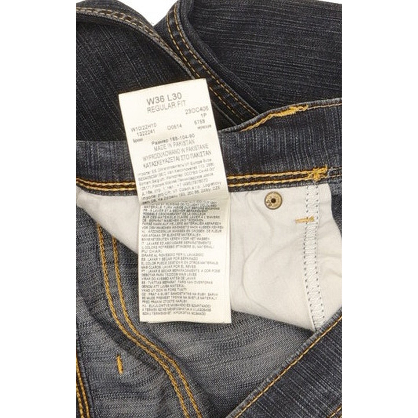 Wrangler Men Blue Straight Regular Stretch Jeans W36 L29