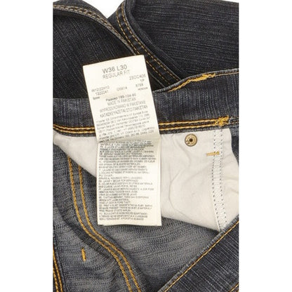 Wrangler Men Blue Straight Regular Stretch Jeans W36 L29