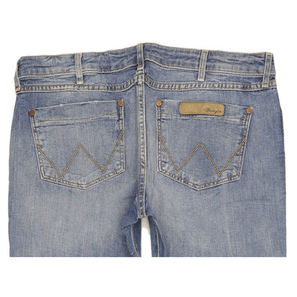 Wrangler Molly Women Blue Straight Slim Stretch Jeans W32 L32