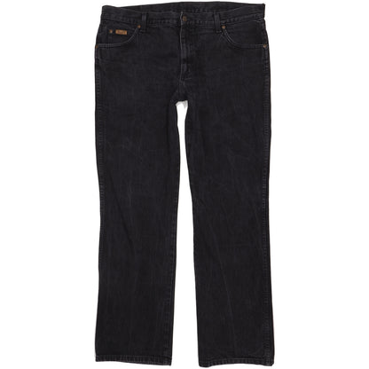 Wrangler Men Black Straight Regular Jeans W38 L33
