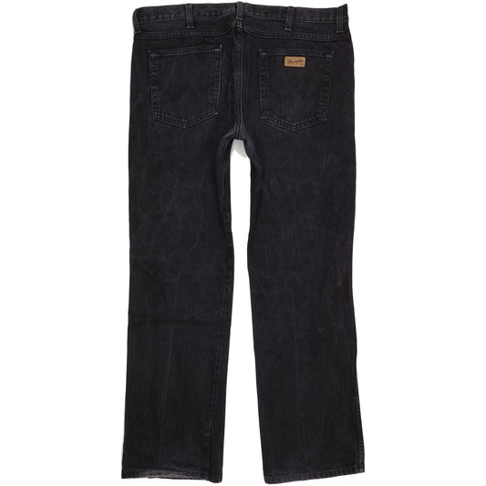 Wrangler Men Black Straight Regular Jeans W38 L33