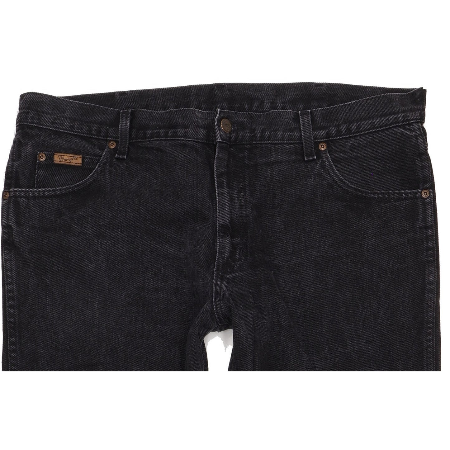 Wrangler Men Black Straight Regular Jeans W38 L33