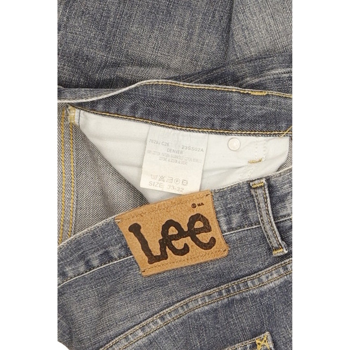 Lee Denver Men Blue Bootcut Regular Jeans W33 L32