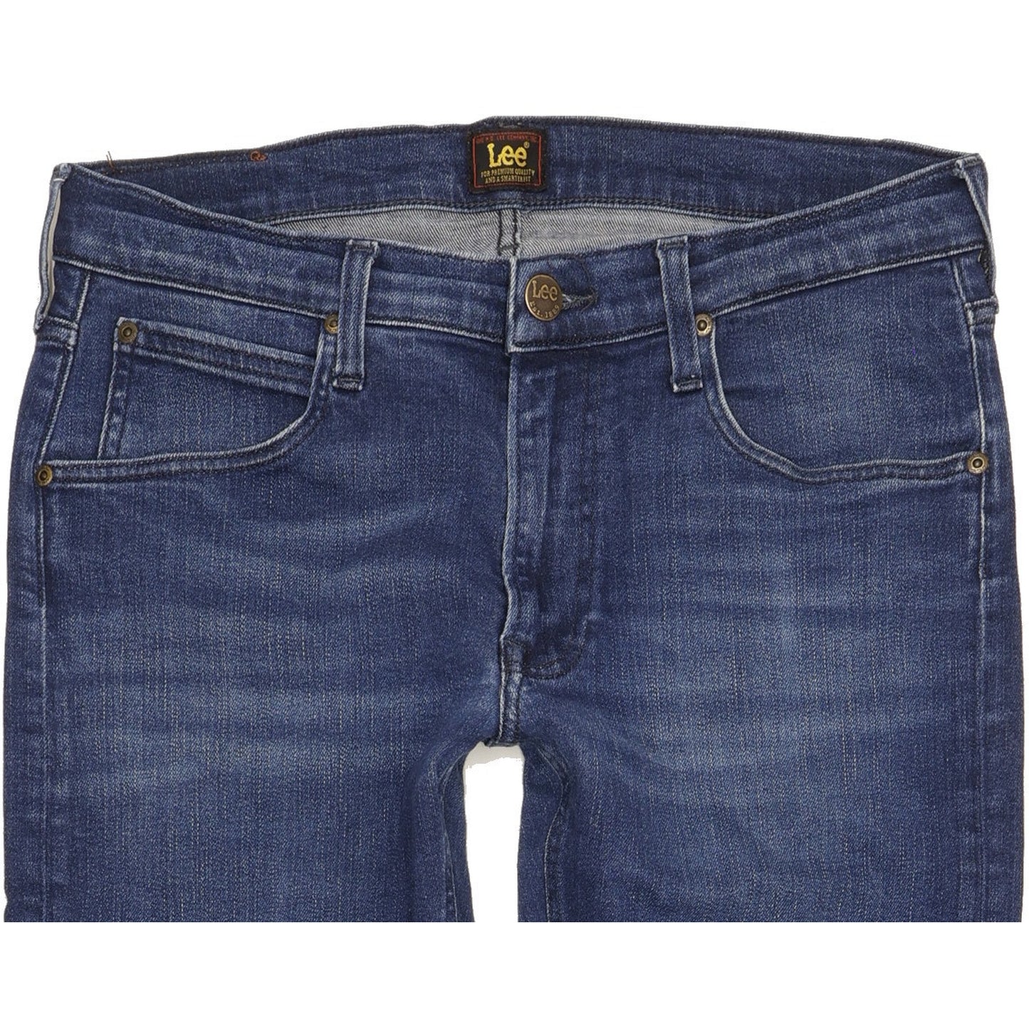 Lee Daren Men Blue Straight Slim Stretch Jeans W32 L33