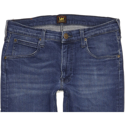 Lee Daren Men Blue Straight Slim Stretch Jeans W32 L33